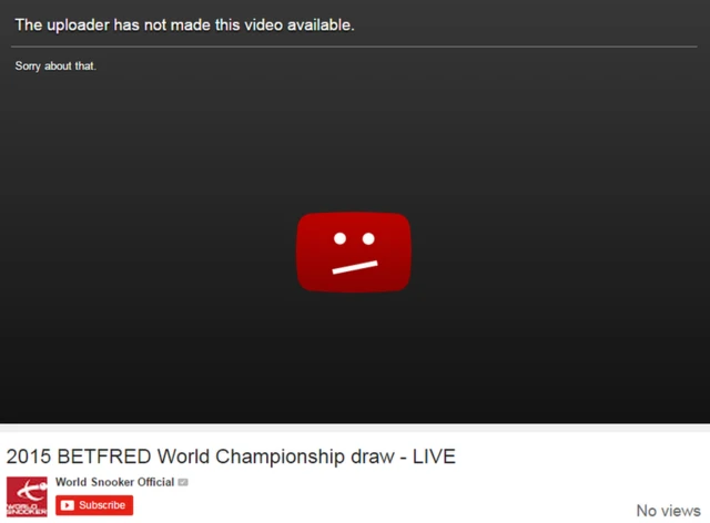 World Snooker YouTube