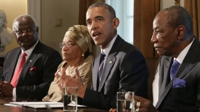 US President Barak Obama met with leaders of the West African countries worst affected by Ebola at the White House on Wednesday April 15.