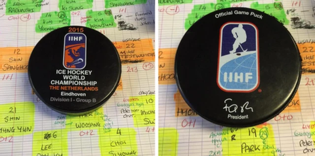 IIHF pucks