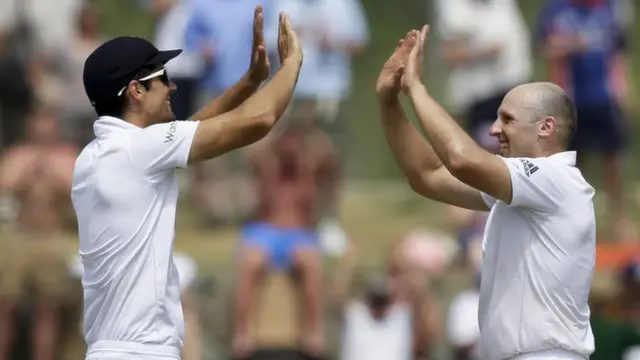 Alastair Cook and James Tredwell