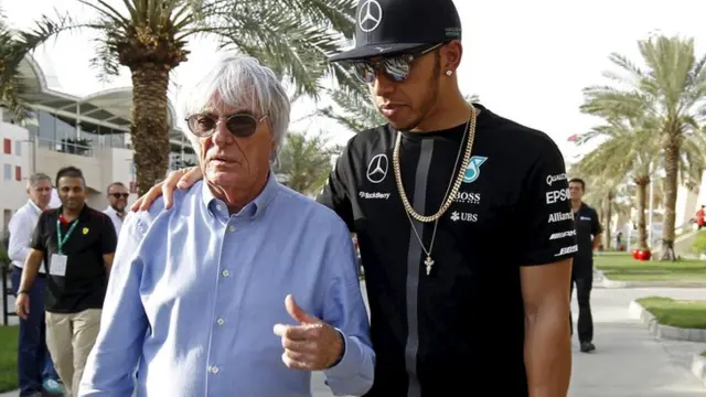 Lewis Hamilton & Bernie Ecclestone