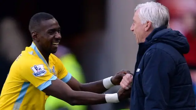 Yannick Bolasie and Alan Pardew