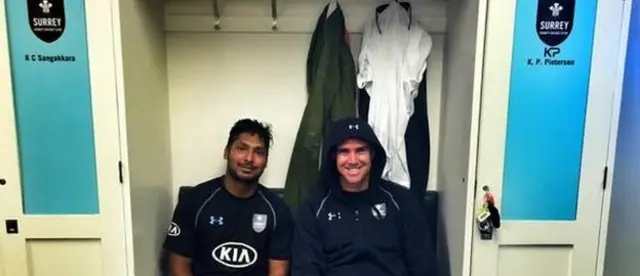 Kumar Sangakkara and Kevin Pietersen