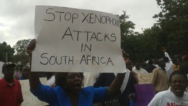 Protester in Zimbabwe