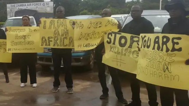 Protest in Lusaka