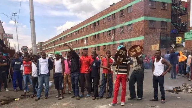 South Africans in Jeppe, Johannesburg