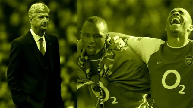 Arsene Wenger, Patrick Vierie and Thierry Henry