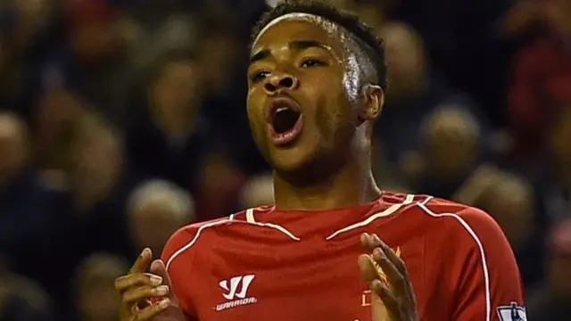 Liverpool forward Raheem Sterling