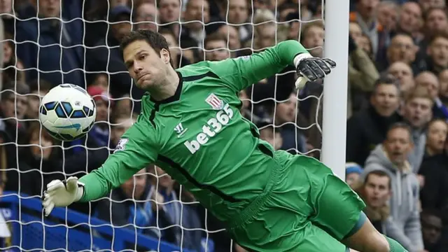 Stoke keeper Asmir Begovic