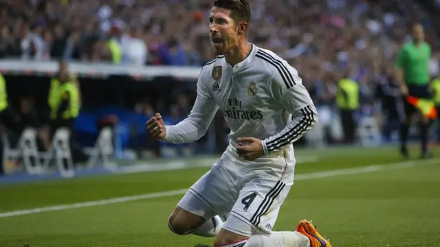 Sergio Ramos celebrates