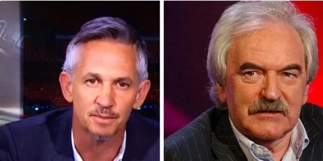 Gary Lineker and Des Lynam