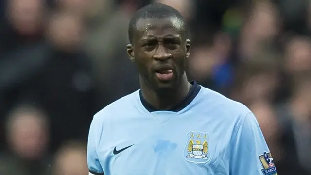 Manchester City midfielder Yaya Toure