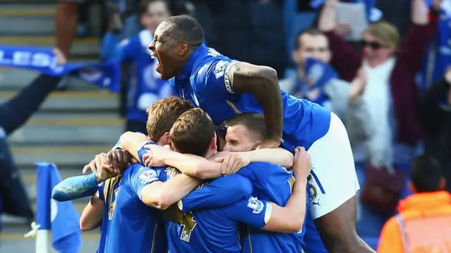 Leicester celebrate