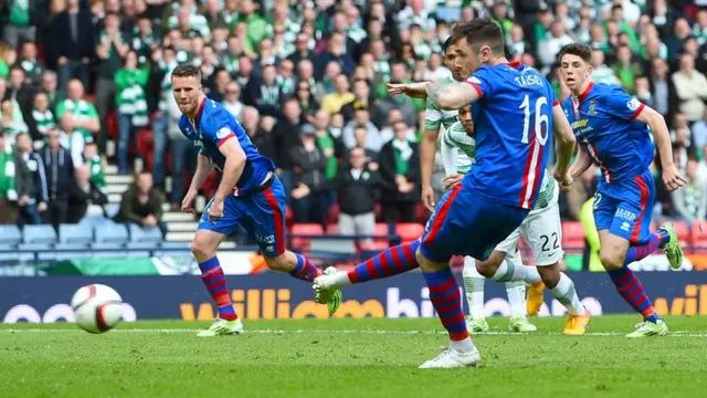 Greg Tansey scores from the penalty spot