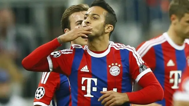 Thiago celebrates