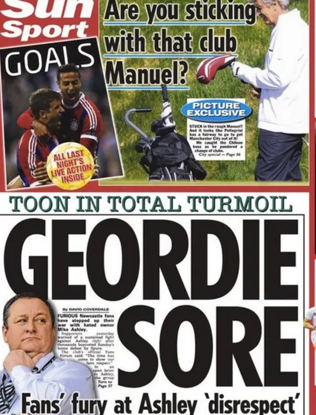 The Sun backpage