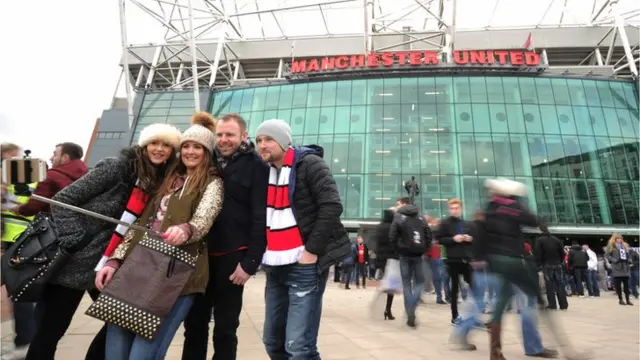 Selfie stick at Old Trafford