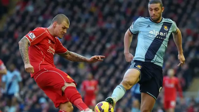 Martin Skrtel and Andy Carroll