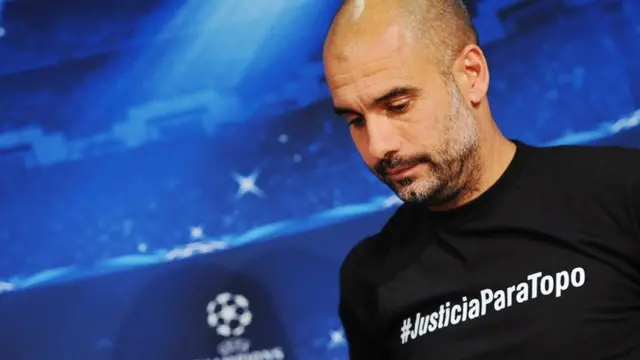 Bayern Munich coach Pep Guardiola