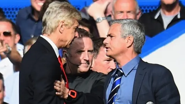 Arsene Wenger and Jose Mourinho