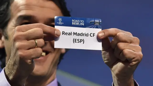 Real Madrid drawn at Champions League draw