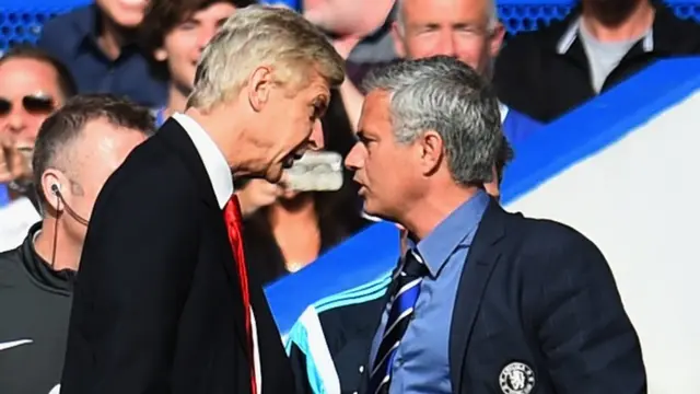 Arsene Wenger and Jose Mourinho