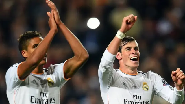 Raphael Varane and Gareth Bale