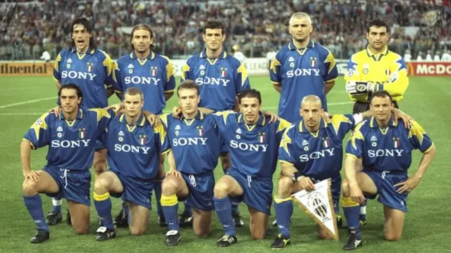 Juventus team for the 1996 Champions League final