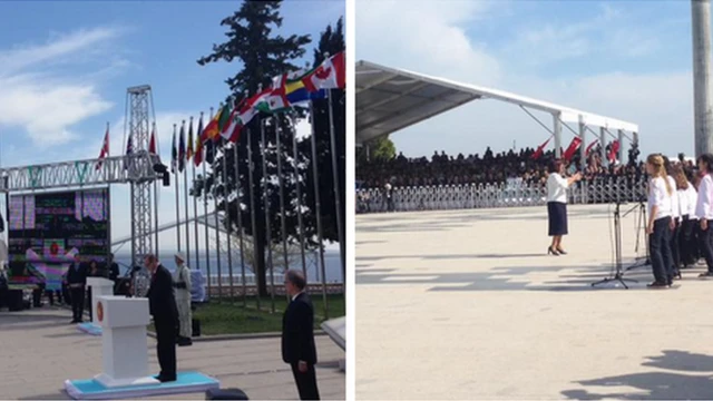 Erdogan and children's choir Abide