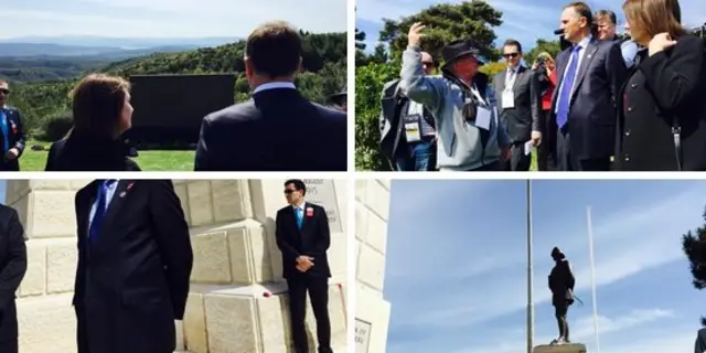 New Zealand Prime Minister John Key visits Gallipoli sites