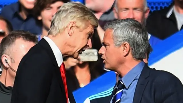 Arsene Wenger and Jose Mourinho