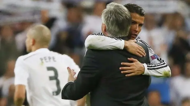 Carlo Ancelotti and Ronaldo