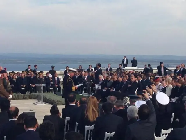 Prince Charles addresses Cape Helles service