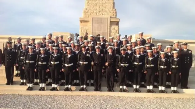 Royal Navy Guard from HMS Bulwark