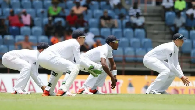 England wait for a catch