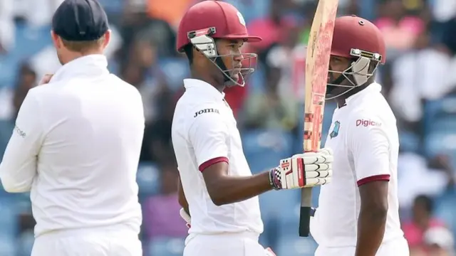 Kraigg Brathwaite celebrates