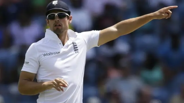 Alistair Cook instructs