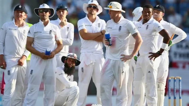 England players wait for decision