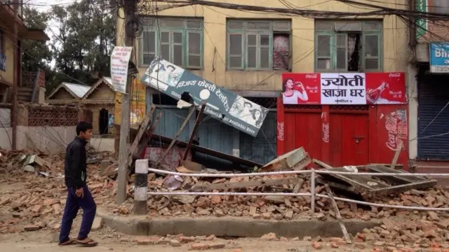 Damage in Kathmandu