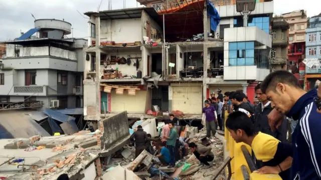 Damage in Kathmandu