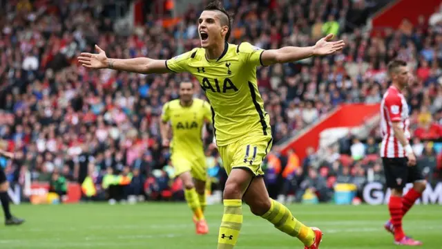 Erik Lamela scores Tottenham's equaliser