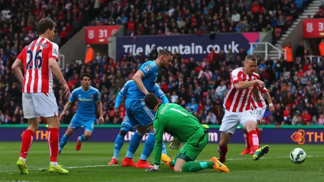 Conor Wickham scores Sunderland's first goal