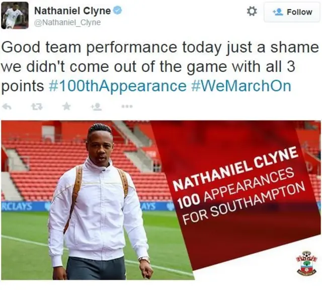 Clyne tweet