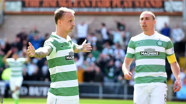 Leigh Griffiths and Celtic captain Scott Brown