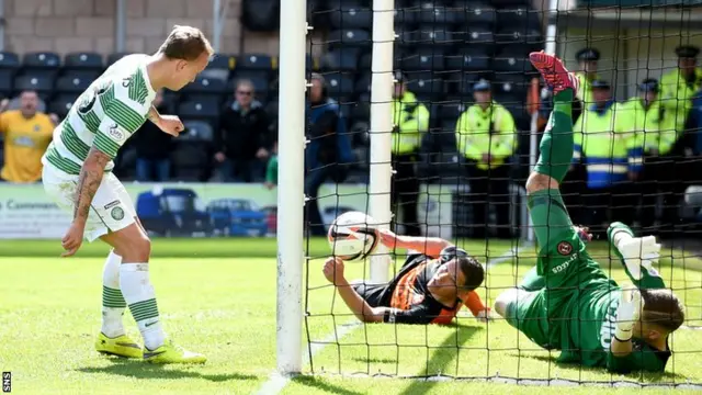 Leigh Griffiths tucks in his second goal