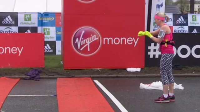 Helen Clarke at the start line