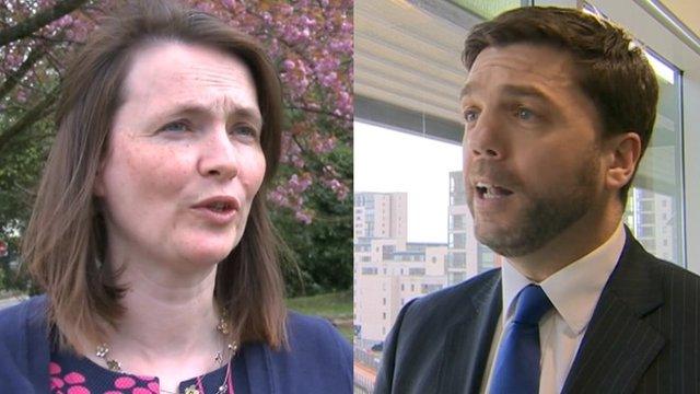 Kirsty Williams and Stephen Crabb