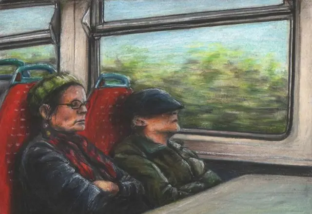 Train journey picture by Charlotte Wood