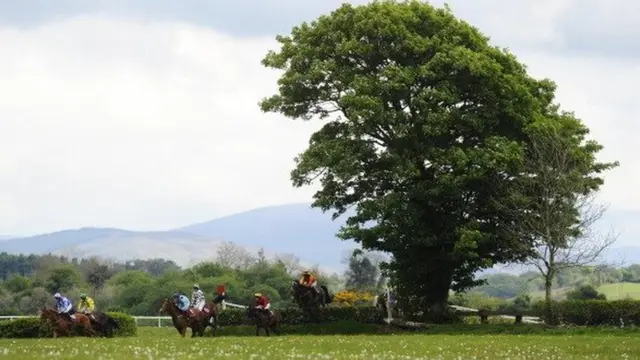 Racing at the Punchestown Festival