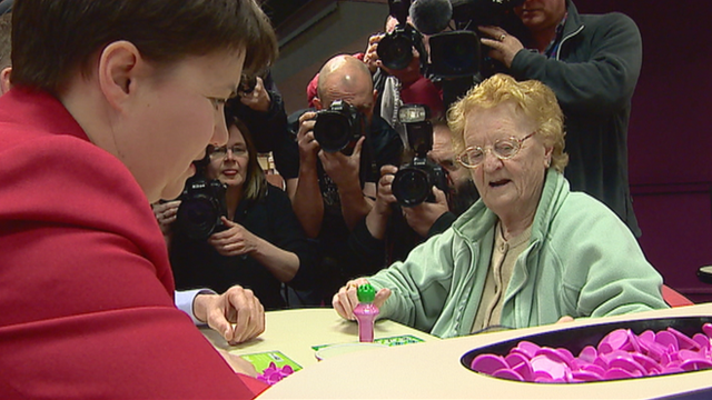 Ruth Davidson at the bingo in Edinburgh